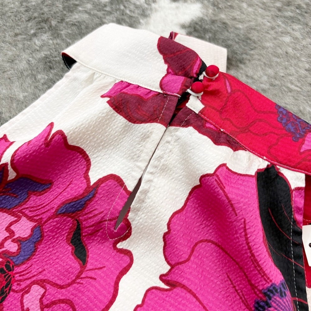 NWT Talbots Blooming Floral Tie Neck Halter Blouse - Picture 7 of 11